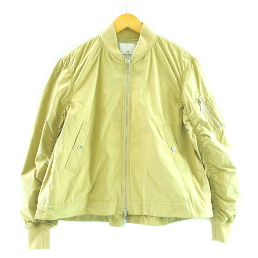 MORABITTO/MORABITTO MA-1 ナイロンジャケット フルジップ ベージュ サイズ38/2185-31402//ABランク/83