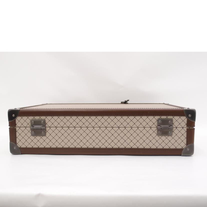 BOTTEGA BENETA ボッテガ・ヴェネタ トランク ブリーフケース PVC レザー メンズ/イントレチャート調レザー×PVCアタッシュケース//B01330181S/Aランク/69