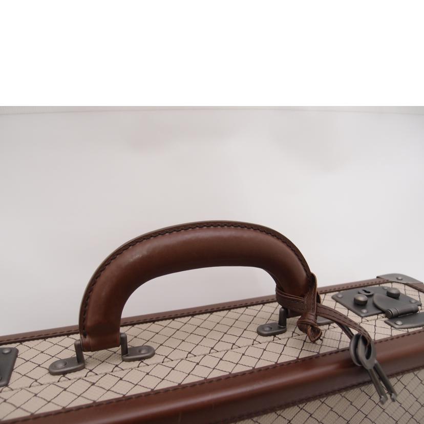 BOTTEGA BENETA ボッテガ・ヴェネタ トランク ブリーフケース PVC レザー メンズ/イントレチャート調レザー×PVCアタッシュケース//B01330181S/Aランク/69