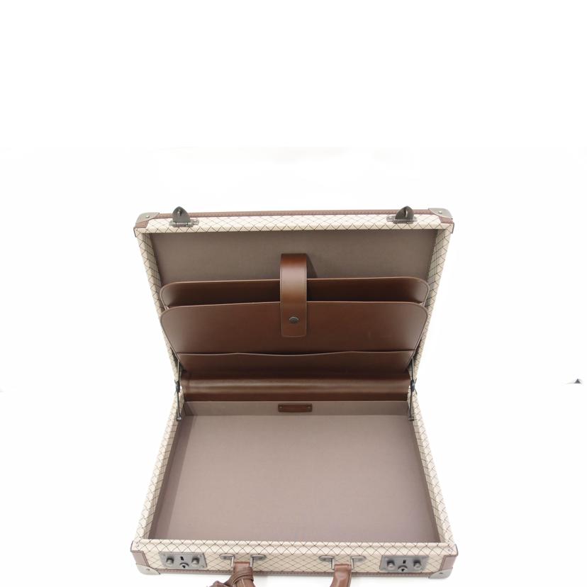 BOTTEGA BENETA ボッテガ・ヴェネタ トランク ブリーフケース PVC レザー メンズ/イントレチャート調レザー×PVCアタッシュケース//B01330181S/Aランク/69