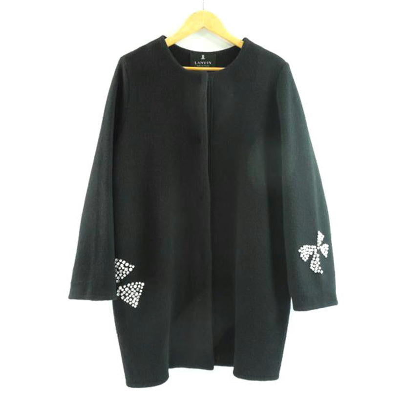 LANVIN COLLECTION/LANVIN COLLECTION ビジュウ付きウールコート サイズ38/2103901//ABランク/83