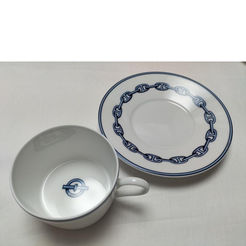 HERMES エルメス/シェーヌダンクル カップ&ソーサー ペア//Sランク/52