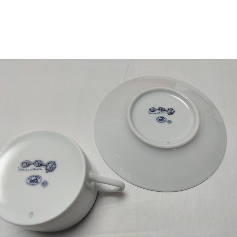 HERMES エルメス/シェーヌダンクル カップ&ソーサー ペア//Sランク/52