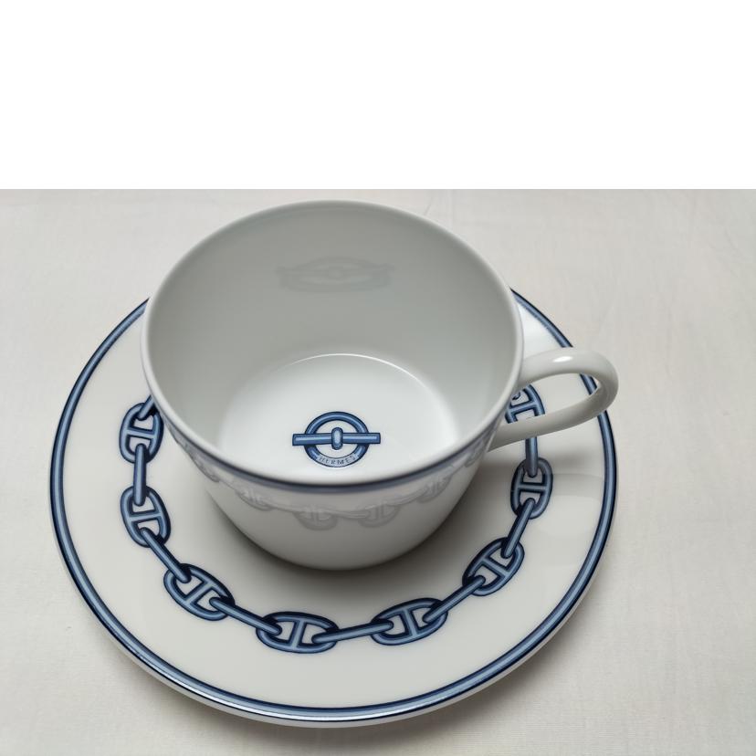 HERMES エルメス/シェーヌダンクル カップ&ソーサー ペア//Sランク/52