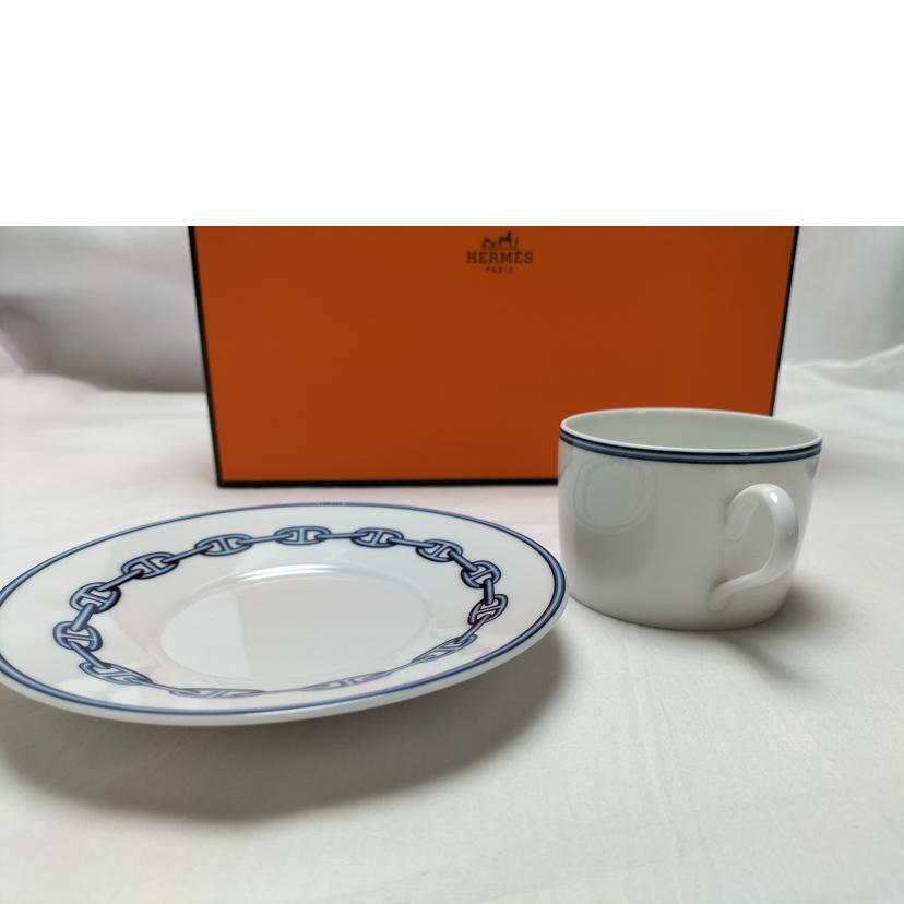 HERMES エルメス/シェーヌダンクル カップ&ソーサー ペア//Sランク/52