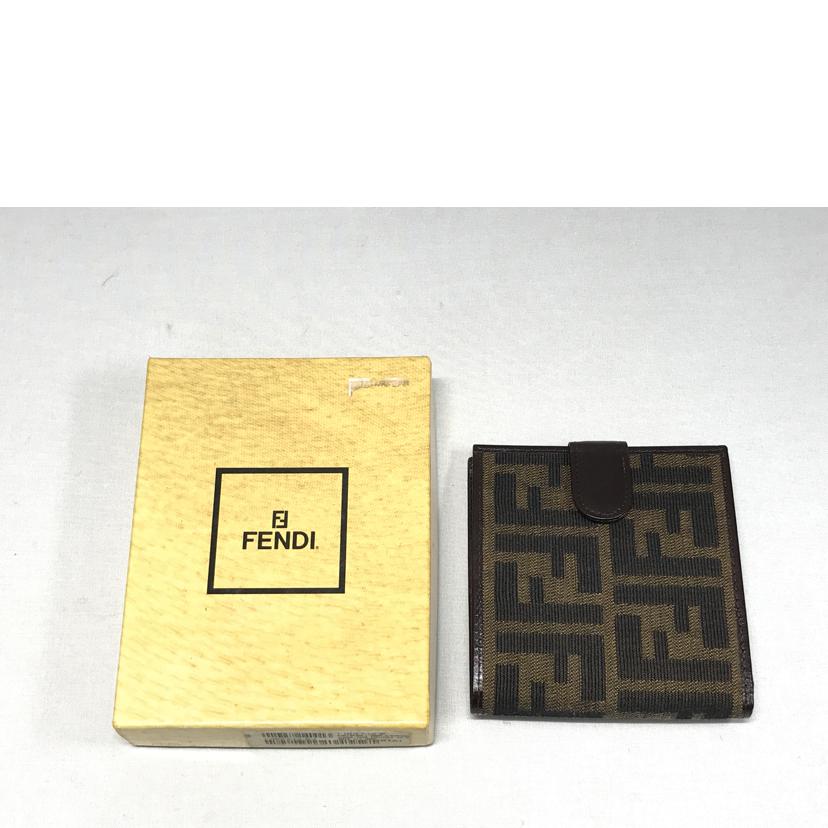 FENDI フェンディ/ズッカ柄2つ折り財布/07.15814.001//ABランク/51
