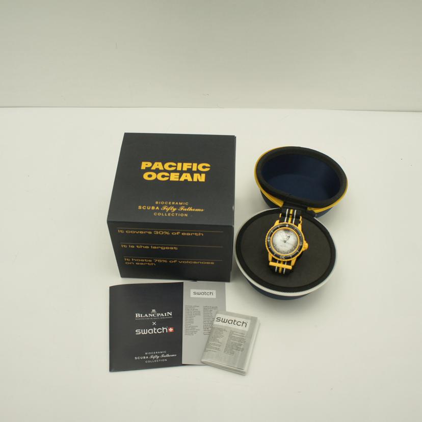 Blancpain×SWATCH Blancpain×SWATCH/ブランパン×スウォッチ/パシフィックオーシャン/自動巻/S035P100//Aランク/75