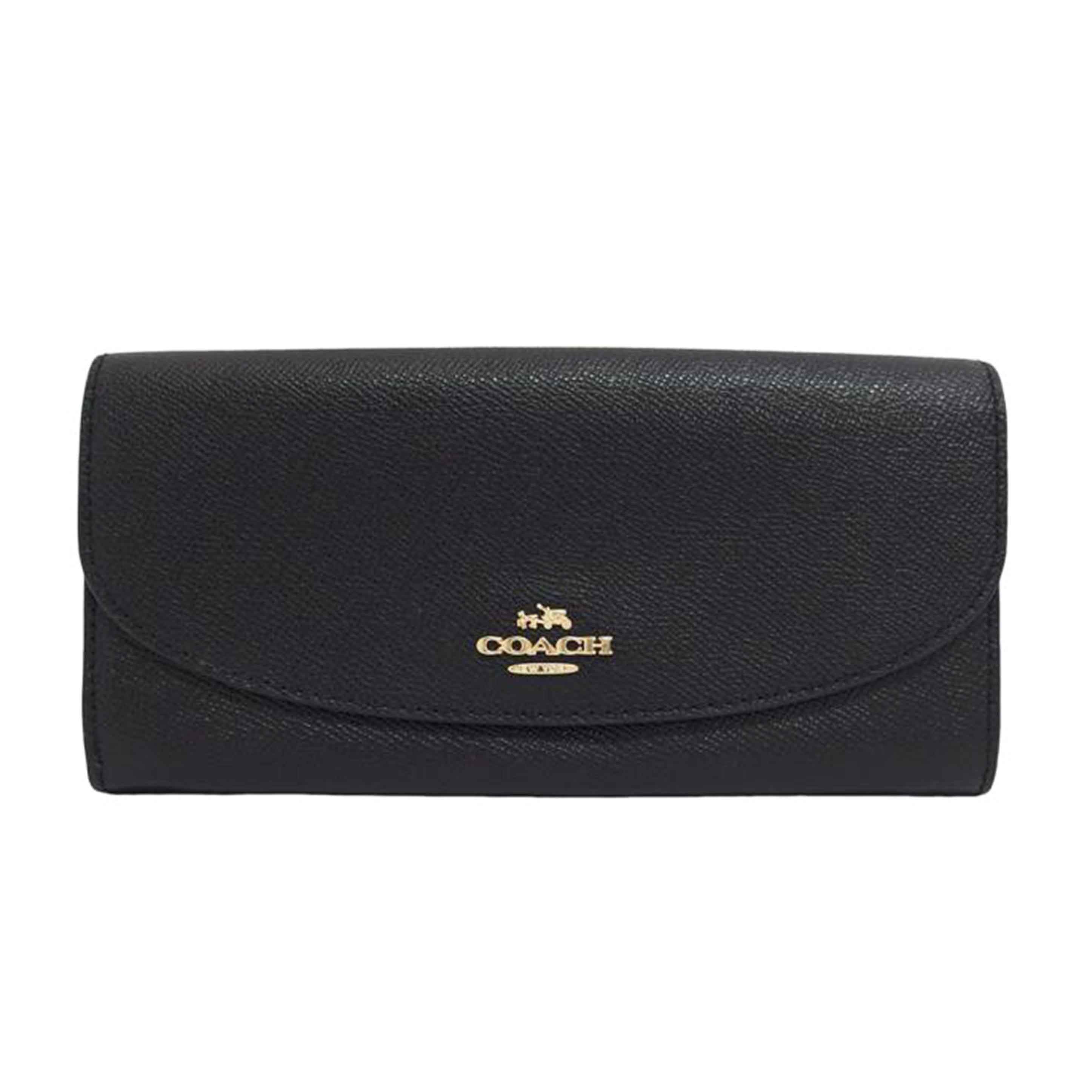 COACH コーチ/クロスグレインレザー二つ折り長財布/ブラック/F54009//G1780/ABランク/04