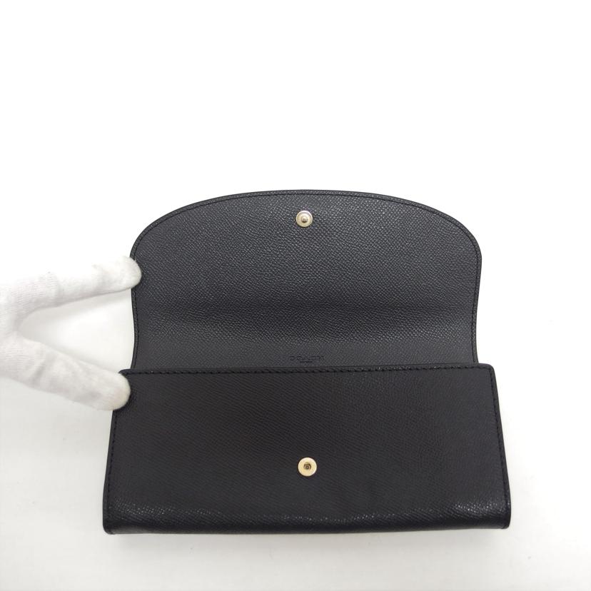 COACH コーチ/クロスグレインレザー二つ折り長財布/ブラック/F54009//G1780/ABランク/04