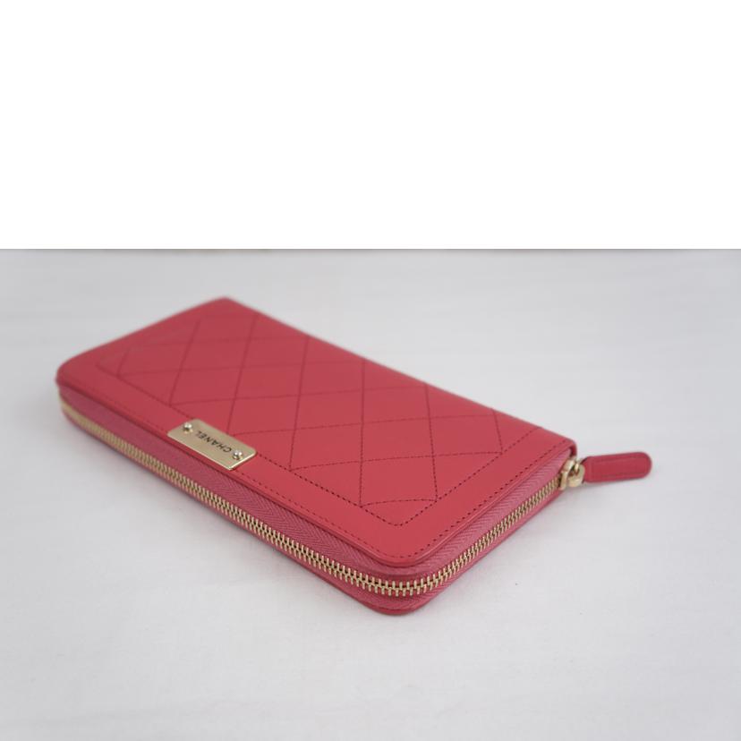 CHANEL シャネル/レザーラウンドファスナーウォレット//24387886/SAランク/67