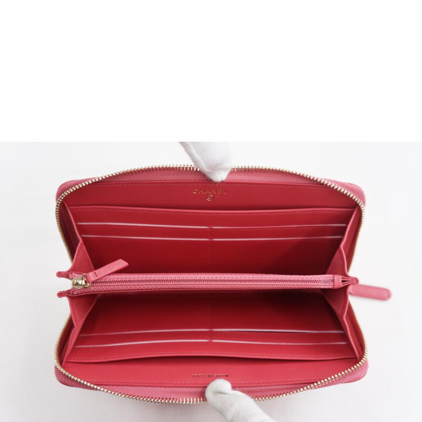 CHANEL シャネル/レザーラウンドファスナーウォレット//24387886/SAランク/67