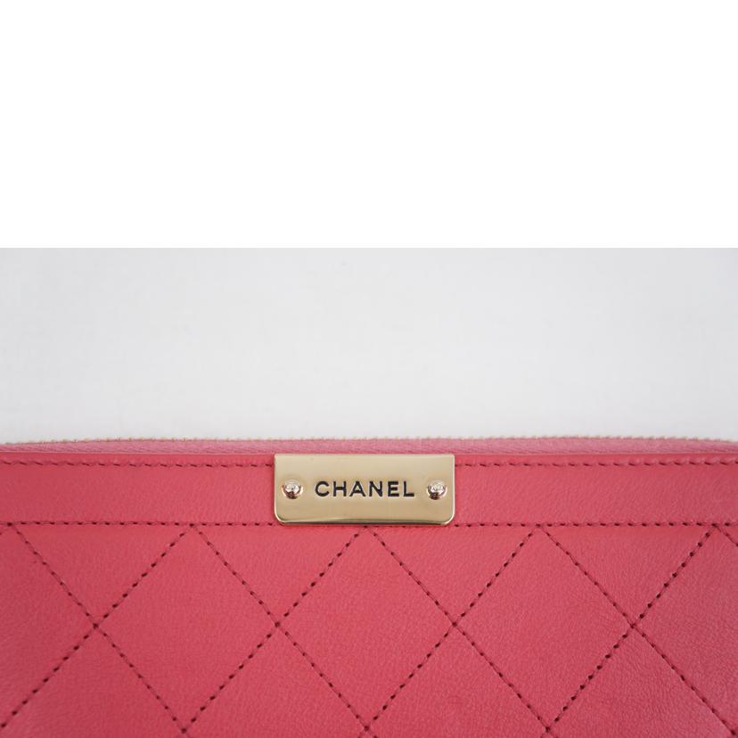 CHANEL シャネル/レザーラウンドファスナーウォレット//24387886/SAランク/67