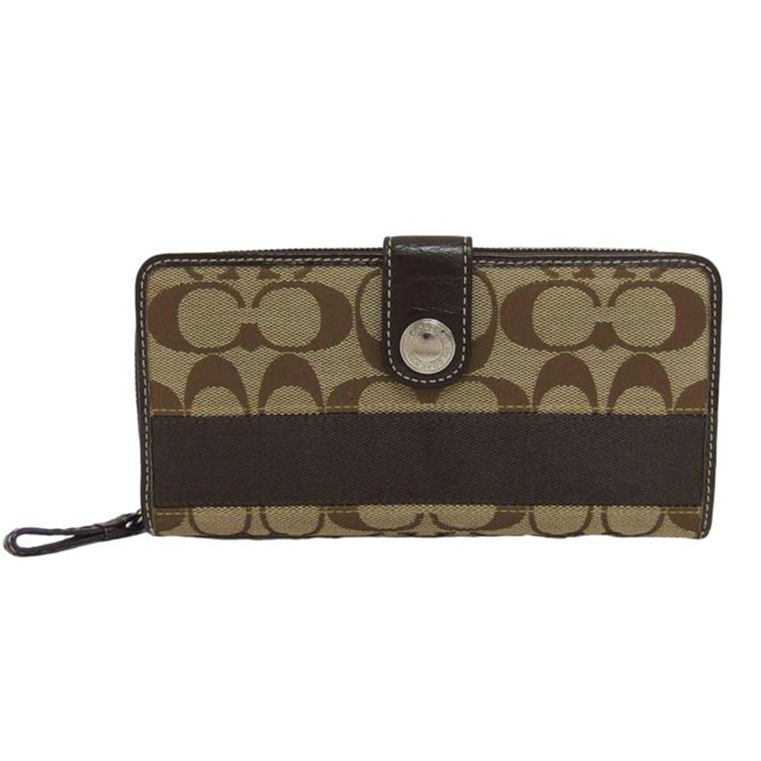 COACH コーチ/シグネチャー/二つ折りラウンドファスナー長財布//ABランク/04