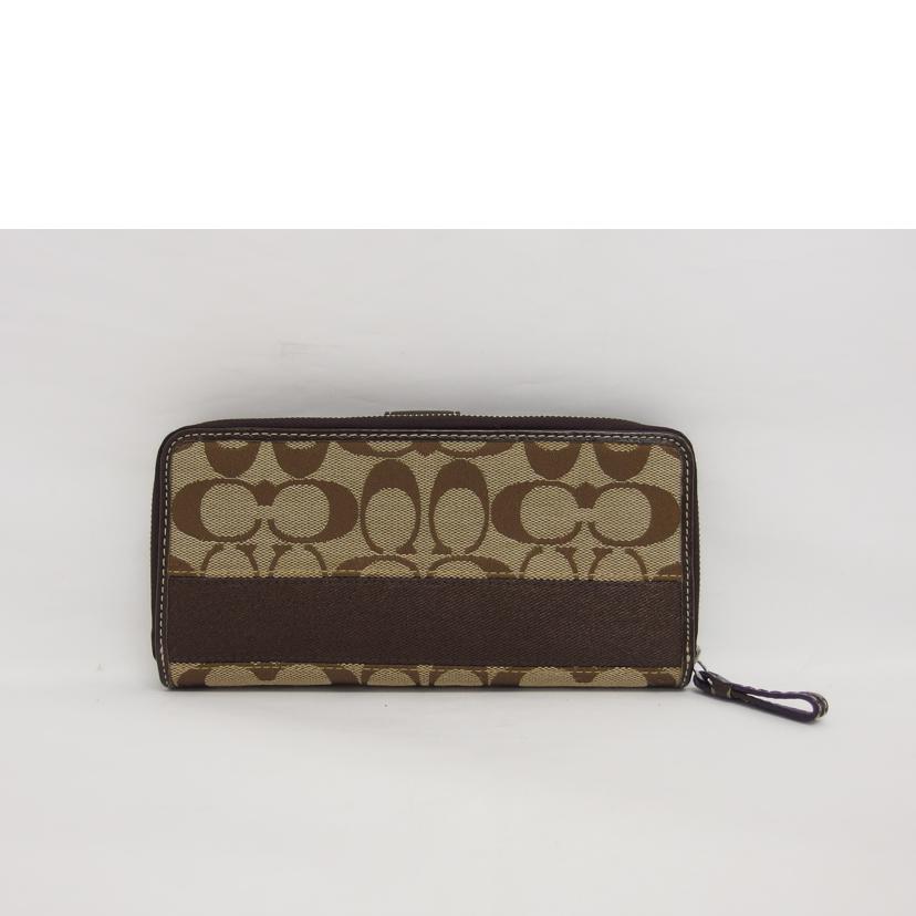COACH コーチ/シグネチャー/二つ折りラウンドファスナー長財布//ABランク/04