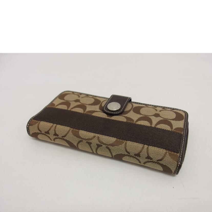COACH コーチ/シグネチャー/二つ折りラウンドファスナー長財布//ABランク/04