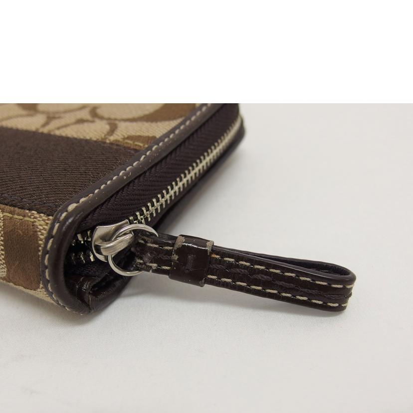 COACH コーチ/シグネチャー/二つ折りラウンドファスナー長財布//ABランク/04