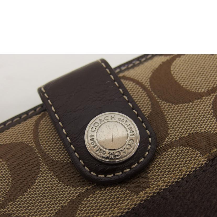 COACH コーチ/シグネチャー/二つ折りラウンドファスナー長財布//ABランク/04