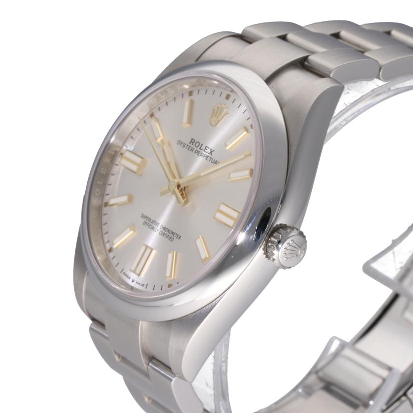 ROLEX ロレックス 腕時計 自動巻き ランダムルーレット 新ギャラ/オイスターパーペチュアル41・シルバー/124300//MT986672/Aランク/75