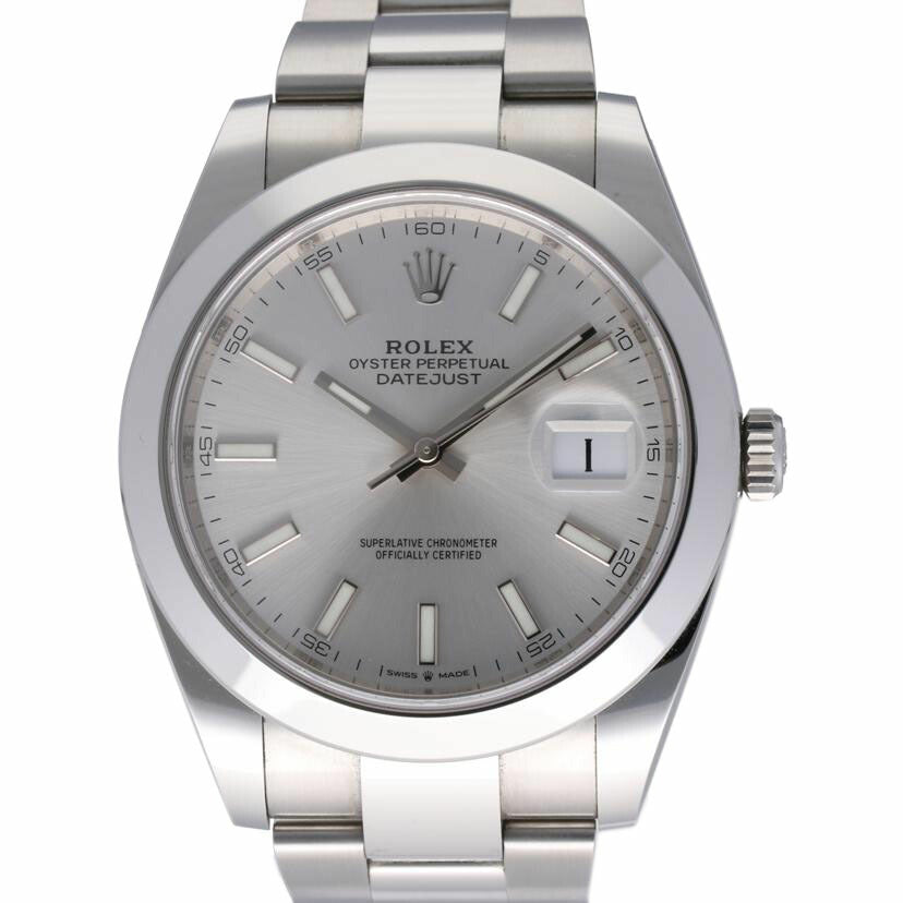 ROLEX ロレックス /デイトジャスト41/シルバー/ランダム番/126300//3M2253Y3/Aランク/75