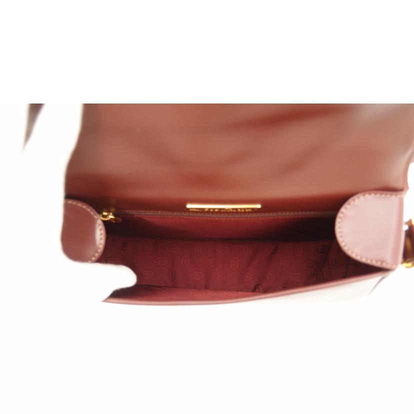 Cartier カルティエ 斜メ掛ケ レディース/マストドゥカルティエ・レザーショルダー/ボルドー//SAランク/69