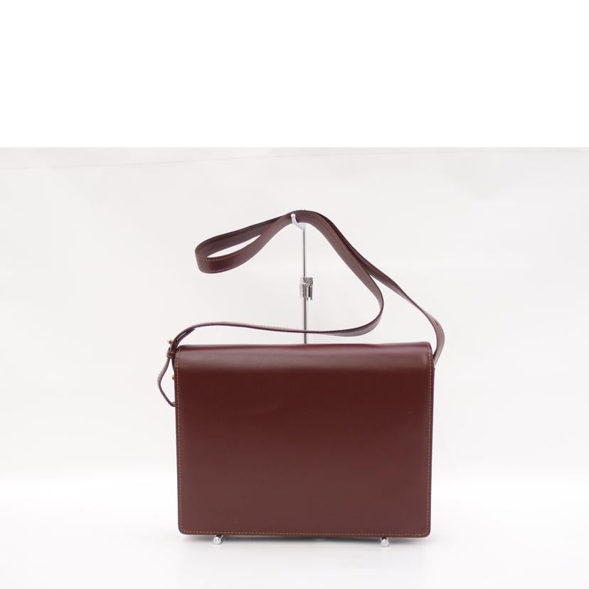 Cartier カルティエ 斜メ掛ケ レディース/マストドゥカルティエ・レザーショルダー/ボルドー//SAランク/69