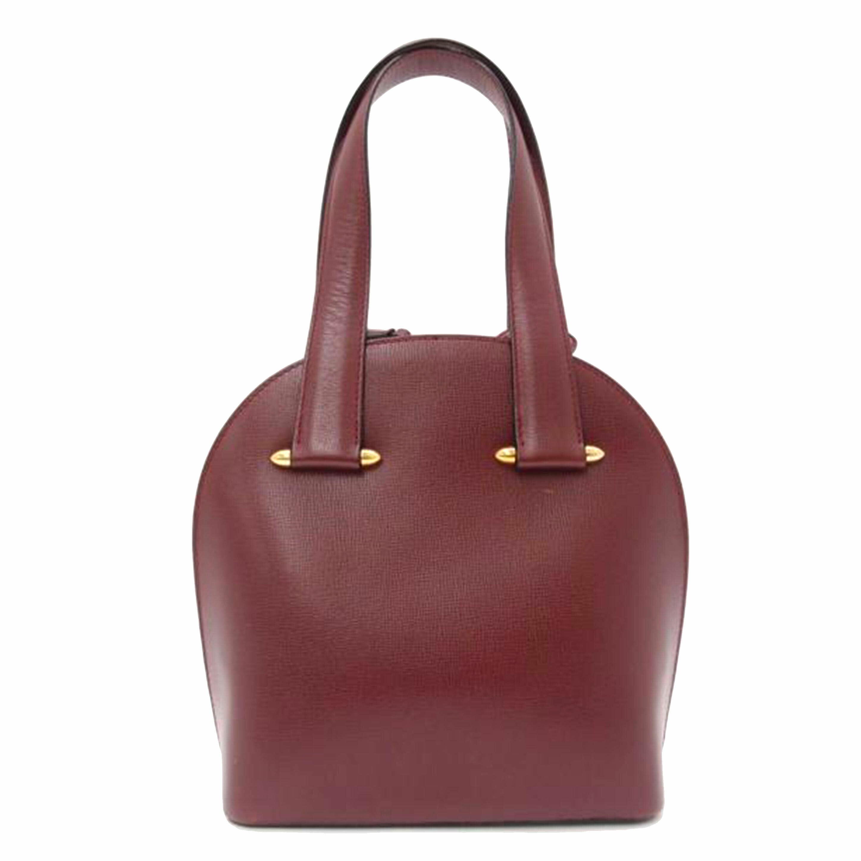 Cartier カルティエ ハンドバッグ 手提げ レディース/マストドゥカルティエ・レザーハンド/ボルドー//ABランク/69