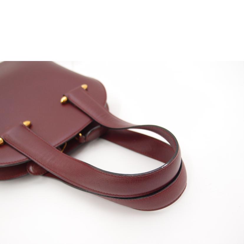 Cartier カルティエ ハンドバッグ 手提げ レディース/マストドゥカルティエ・レザーハンド/ボルドー//ABランク/69