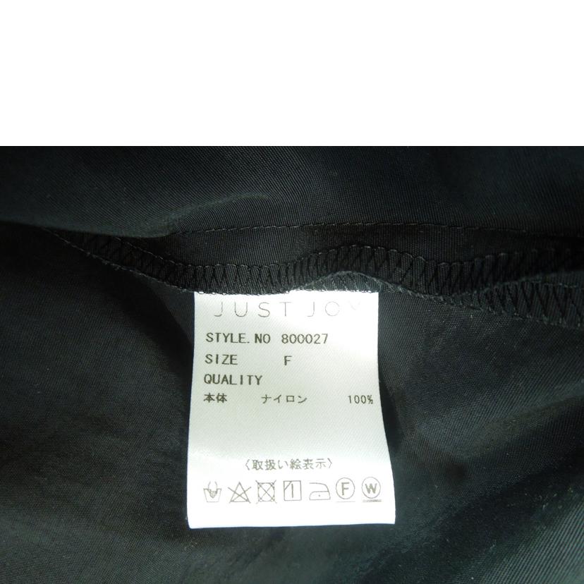 JUST JOY/JUST JOY Aラインナイロンジャンパー ブラック サイズF/800027//Aランク/83