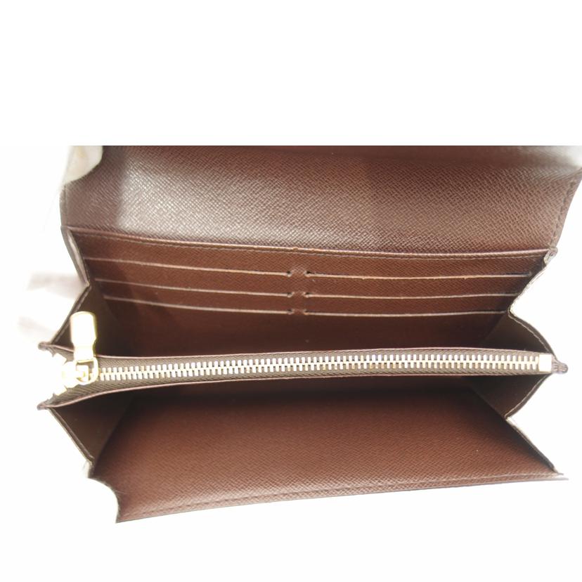 LOUIS VUITTON ルイ・ヴィトン 長財布 二つ折り 市松模様 メンズ レディース/ポルトフォイユ・サラ/ダミエ・エベヌ/N61734//CA3087/ABランク/69