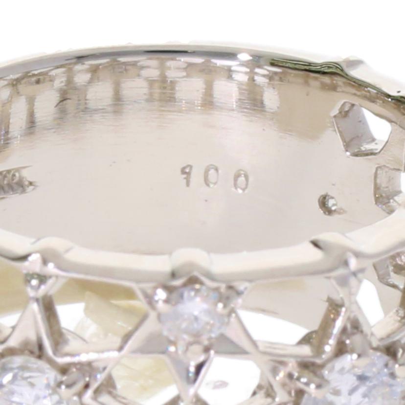 Pt900/Pt900ダイヤリング1.00ct/#12/10.8//1.00/Aランク/75