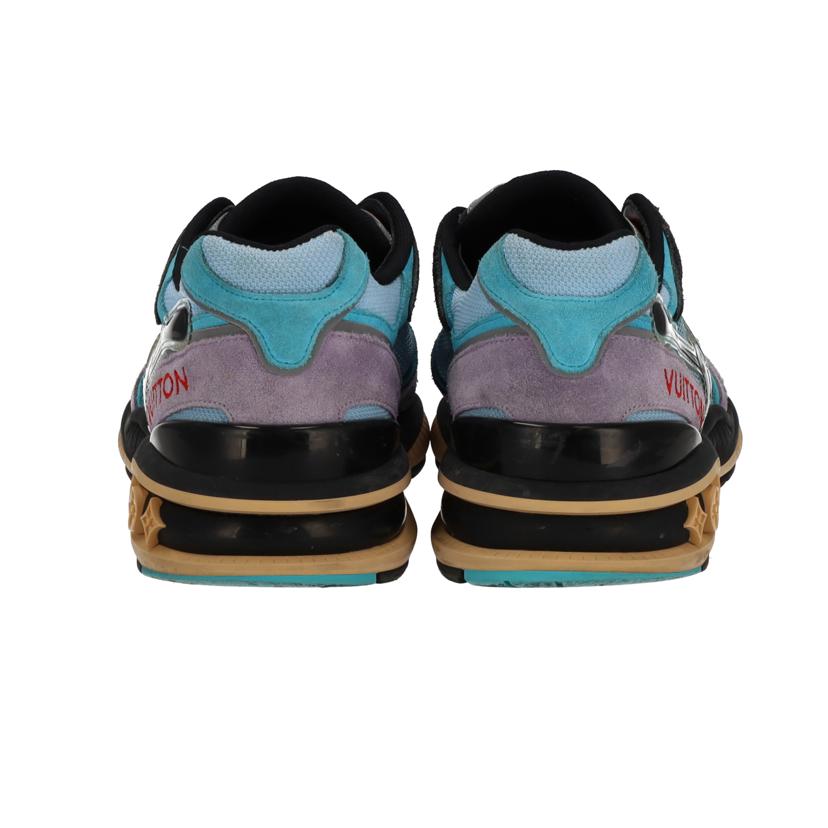 LV ルイヴィトン LOIS VUITTON トレイルラインスニーカー メンズ7 1/2 26㎝ ブルー パープル スウェード/LV スニーカー メンズ7.5//FD0***/Bランク/37