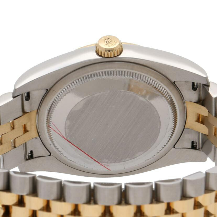 ROLEX ロレックス 腕時計 オーバーホール済 新品仕上済 ランダムルーレット K18YG コンビ /デイトジャスト・10P新ダイヤ/シルバー/ランダム番/116233G//4N1L7744/Aランク/75