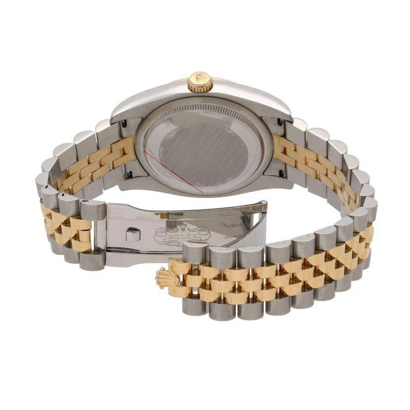 ROLEX ロレックス 腕時計 オーバーホール済 新品仕上済 ランダムルーレット K18YG コンビ /デイトジャスト・10P新ダイヤ/シルバー/ランダム番/116233G//4N1L7744/Aランク/75