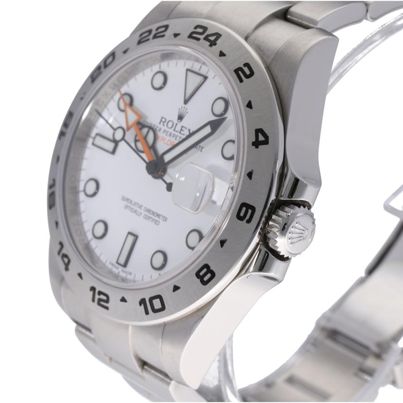 ROLEX ロレックス 腕時計 自動巻き ランダムルーレット ホワイト/エクスプローラーII・ホワイト/ランダム番/216570//50A09860/ABランク/75