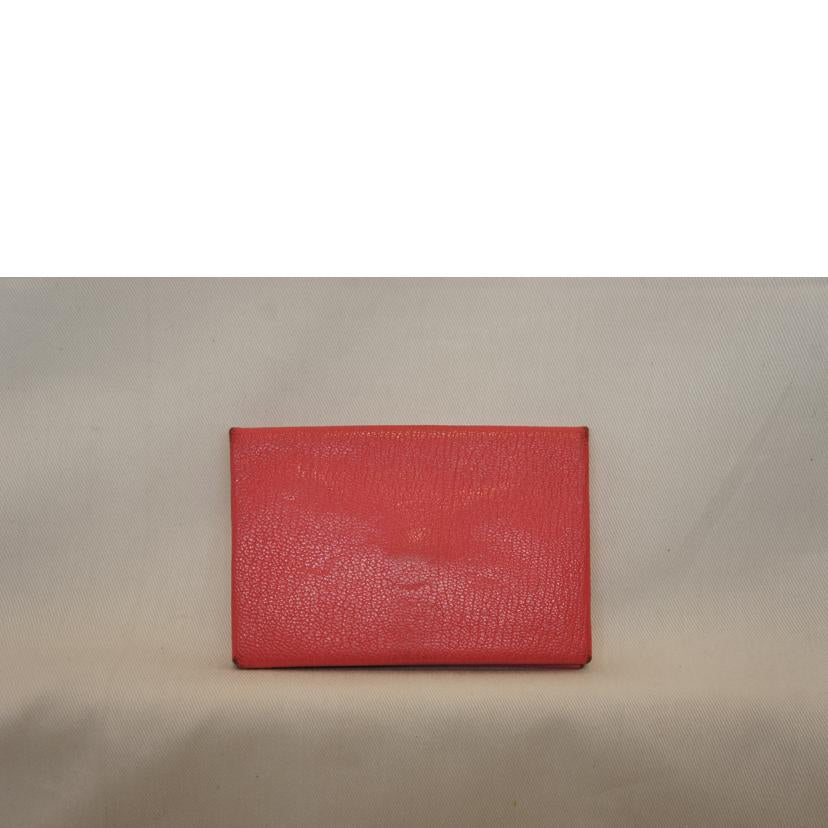 HERMES エルメス/カルヴィ/カードケース/ピンク//Bランク/92