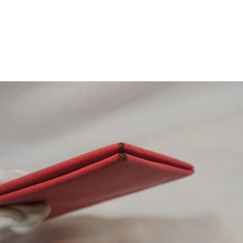 HERMES エルメス/カルヴィ/カードケース/ピンク//Bランク/92