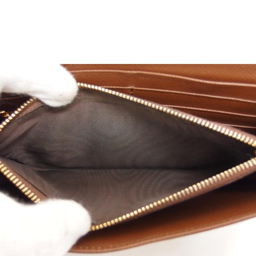 PRADA プラダ/サフィアーノ/二つ折り長財布/ブラウン/1MH132//236/Bランク/04