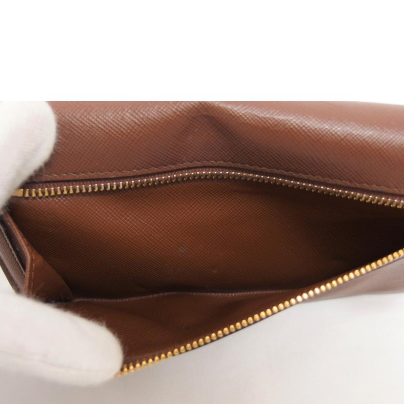 PRADA プラダ/サフィアーノ/二つ折り長財布/ブラウン/1MH132//236/Bランク/04