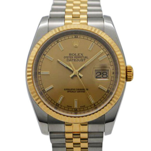 ROLEX ロレックス/デイトジャスト/シャンパンゴールド/116233//M464180(07年製)/Aランク/89