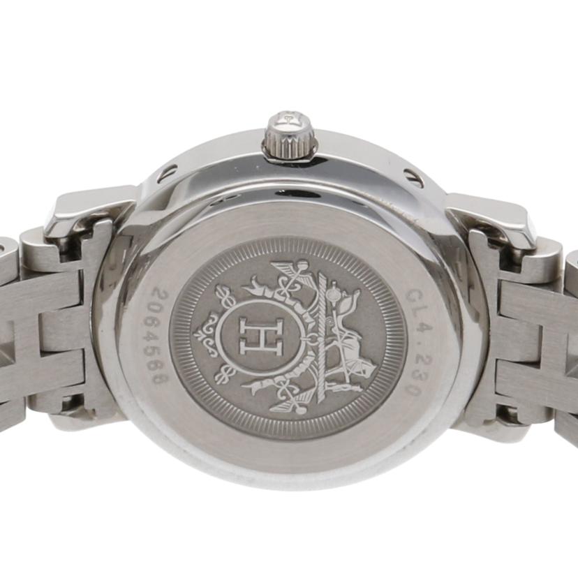 HERMES エルメス/クリッパー・ナクレ/12Pダイヤベゼル/クォーツ/CL4.230//2064566/ABランク/75