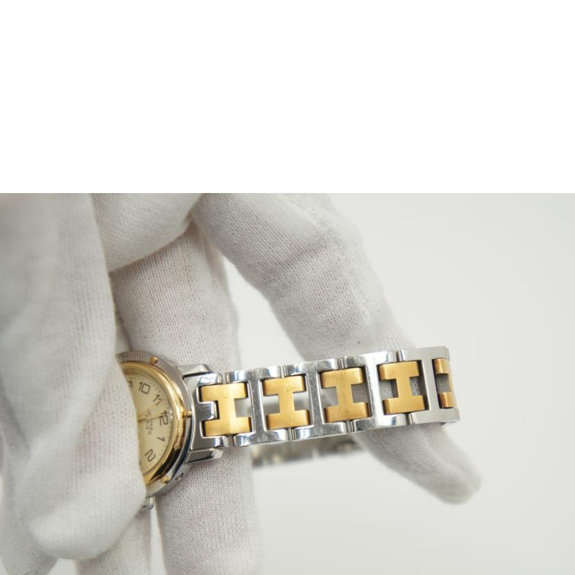 HERMES エルメス/クリッパー/レディース/クォーツ/アイボリー文字盤/CL4.220//1226928/Aランク/75