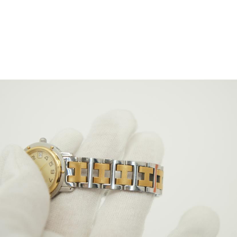 HERMES エルメス/クリッパー/レディース/クォーツ/アイボリー文字盤/CL4.220//1226928/Aランク/75