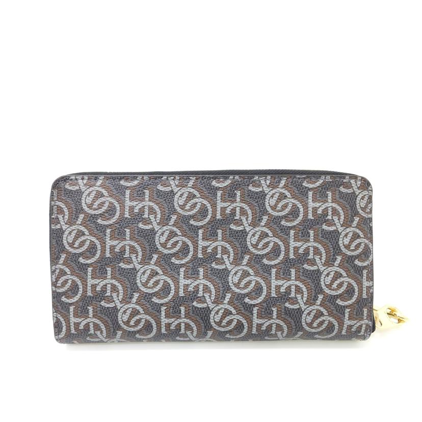 COACH コーチ/シグネチャーモノグラム/ラウンドジップ長財布/CF521//M22**/Aランク/88