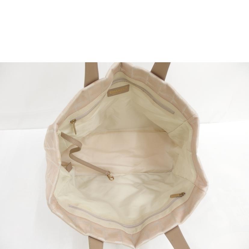 CHANEL シャネル/ニュートラベルライントートMM/ベージュ//9893618/Bランク/82
