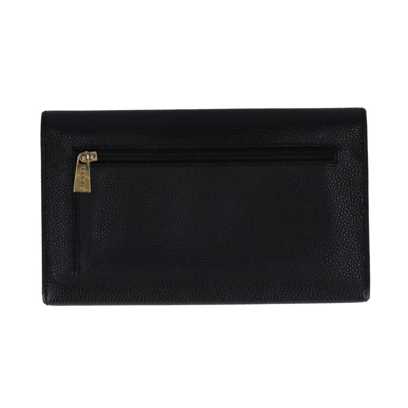 CHANEL シャネル/ココマークステッチキャビアスキン長財布//6283703/ABランク/75