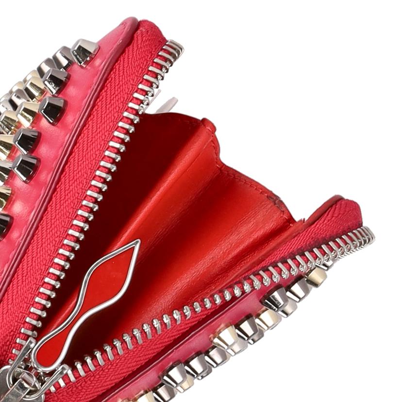 C.Louboutin ルブタン/パネトーネスタッズレザーコンチネンタルウォレット/ピンク系/1175161//ABランク/85