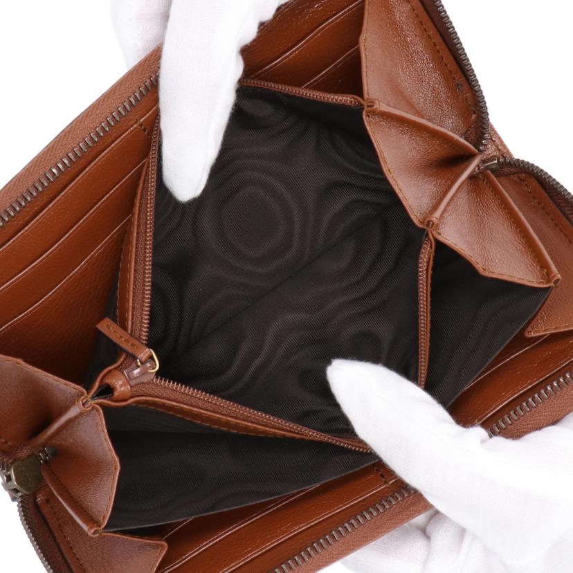 GUCCI グッチ/GGマーモントラウンドジップ長財布/ブラウン/443123・525040//Aランク/75