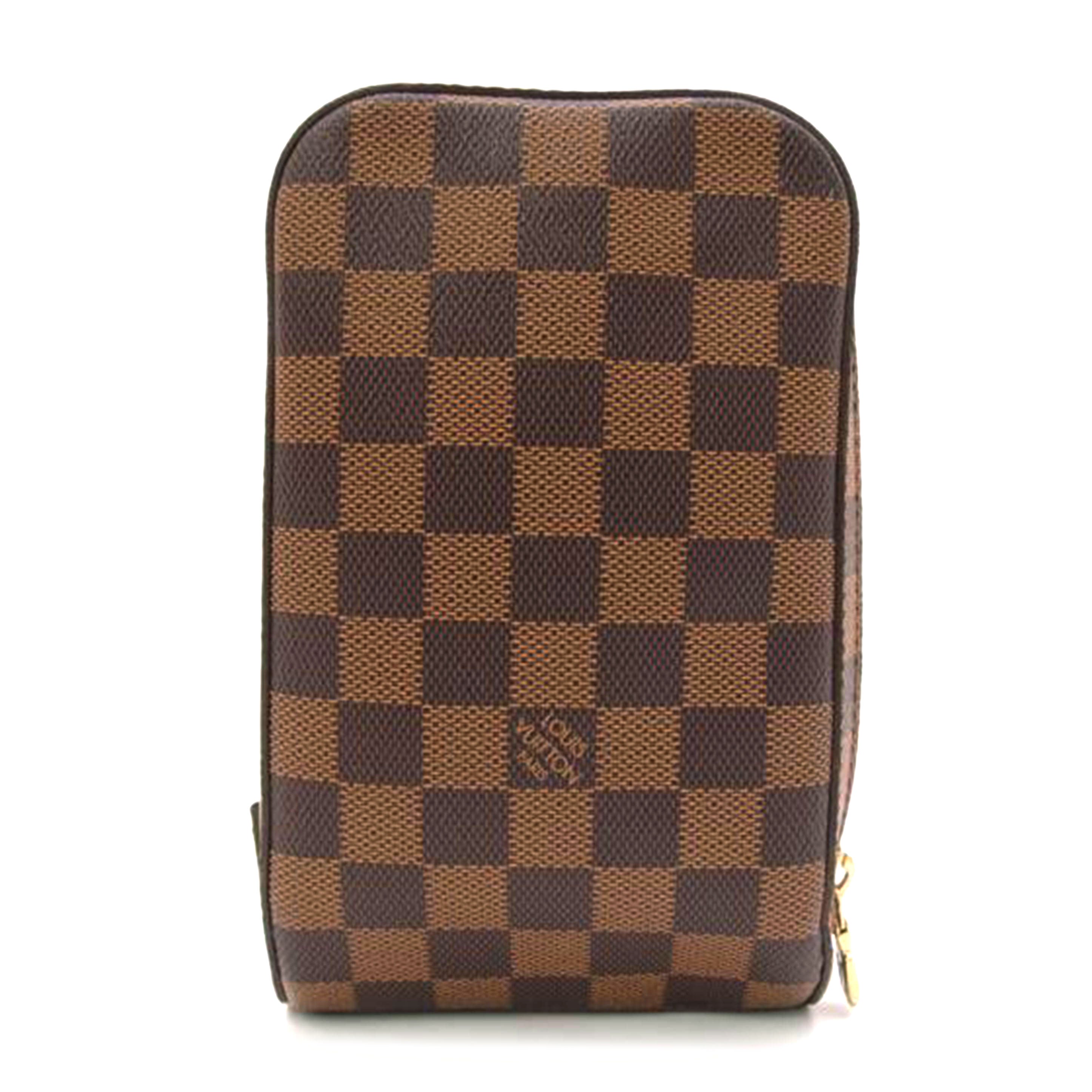 LV ルイ・ヴィトン ボディバッグ ウエストバッグ 中期モデル 斜め掛け メンズ 市松模様 ブラウン/新型ジェロニモス/ダミエ・エベヌ/N51994//CA4079/ABランク/69