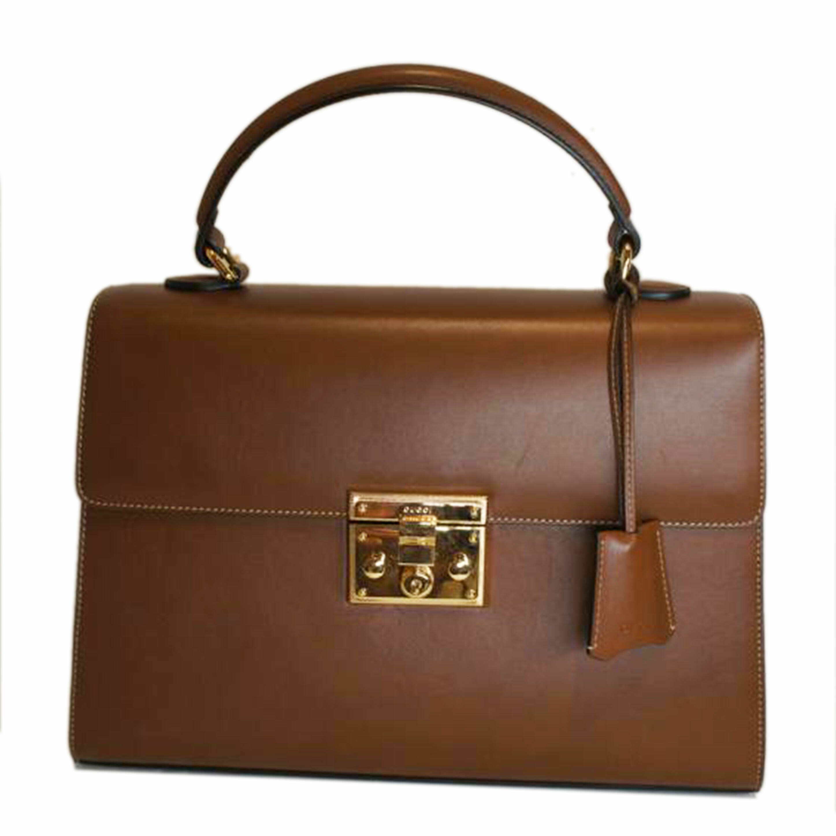 GUCCI グッチ/ブラウンレザーハンド2WAY/432674//520***/Aランク/92