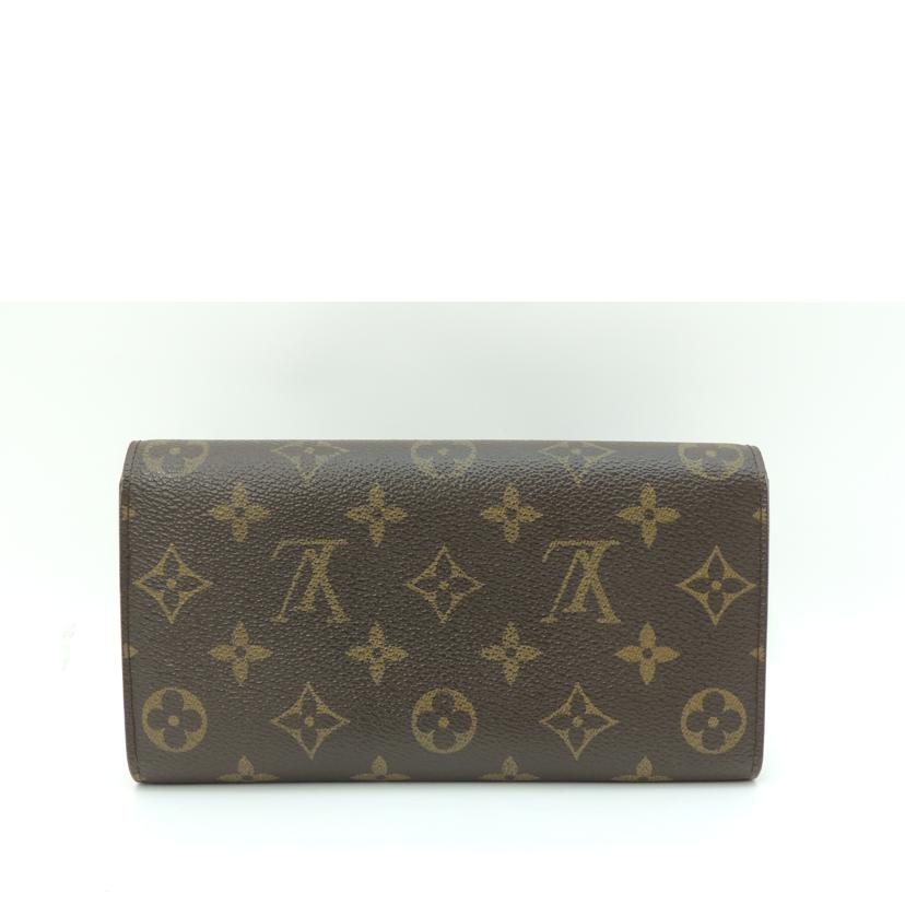 LOUIS VUITTON ルイ・ヴィトン 二つ折り 長財布 ブラウン /ポシェットポルトモネ・クレディNM/モノグラム/M61726//MB0035/ABランク/69